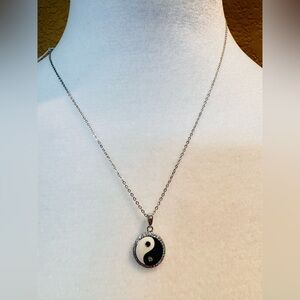 Bleu Sage Sterling Silver 18” Yin Yang Necklace – New With Tags